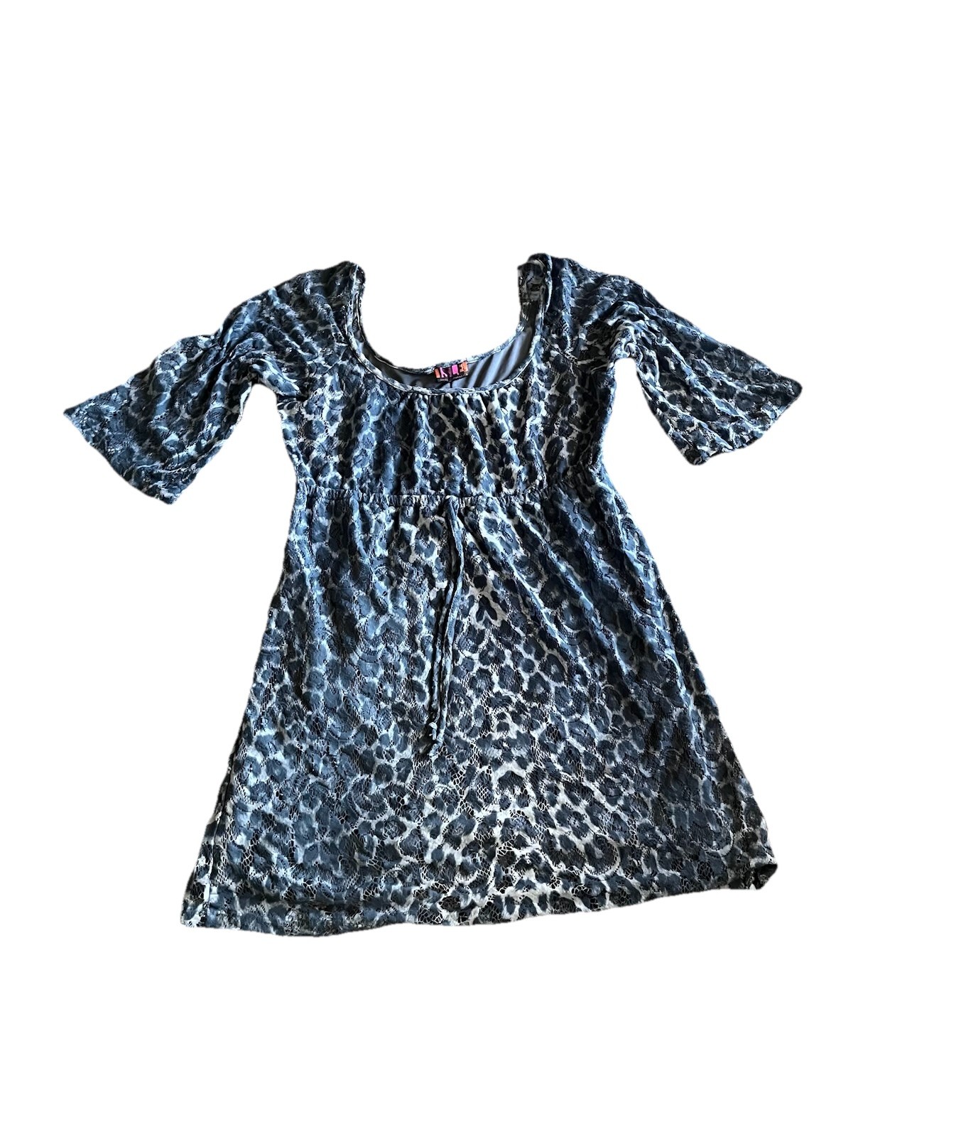 Size L- ISLE Apparel Lined Dress In Animal Print. 34” In Length.
