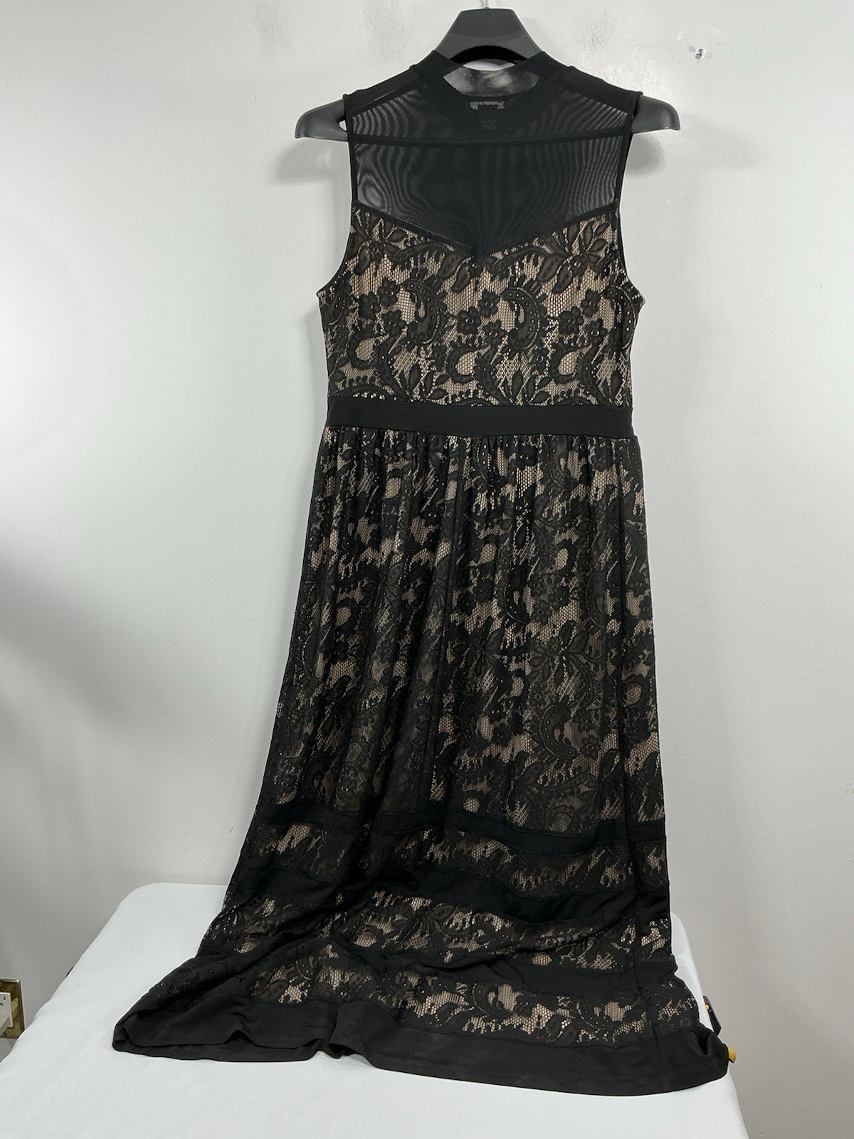 Womans Excellent Cond. Candolite Sleevless Pullover Maxi Dress Large Multicolor