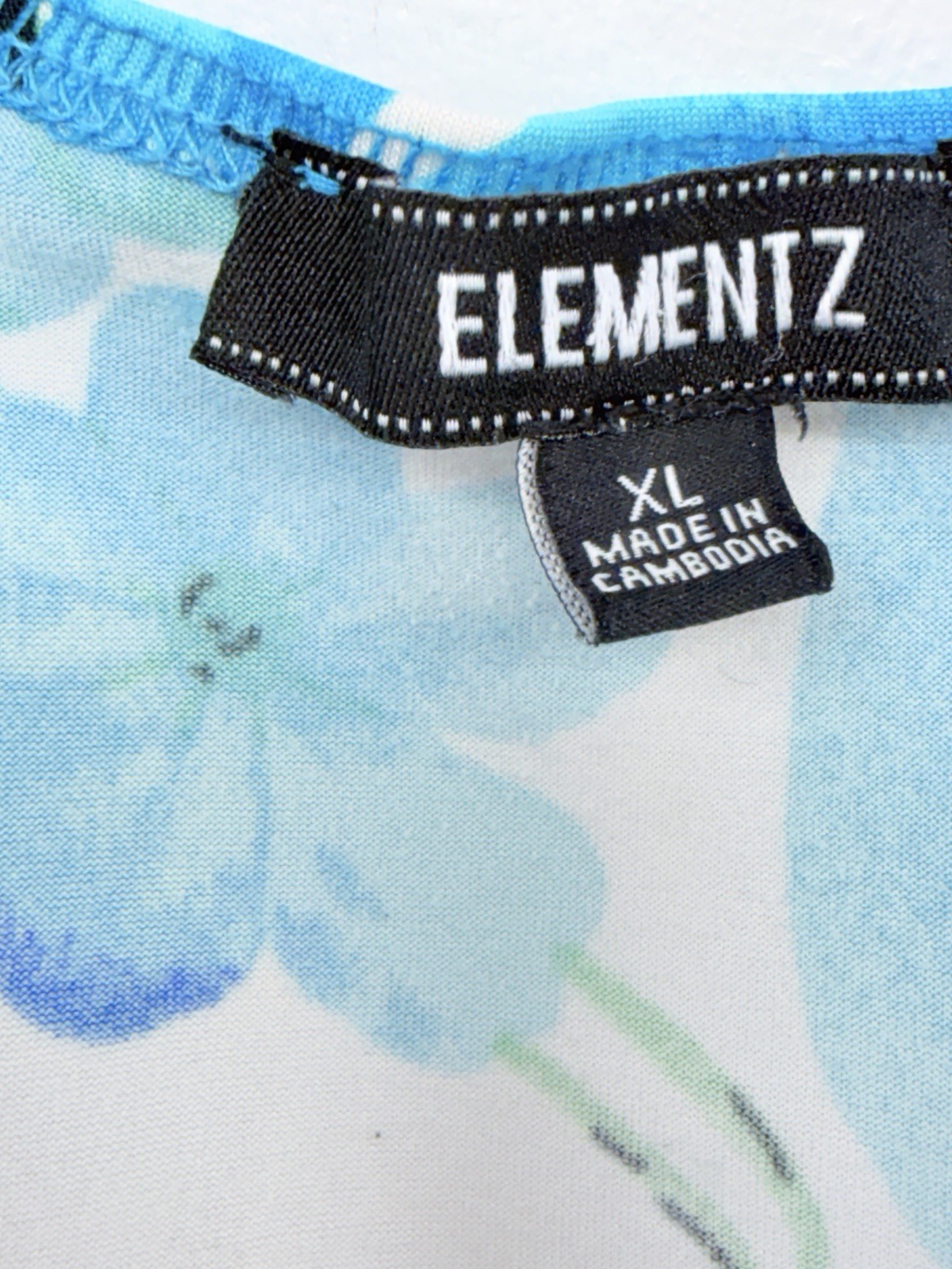 Elementz Womens Sleeveless Multicolor V-Neck Tropical Floral Sun Dress Size XL