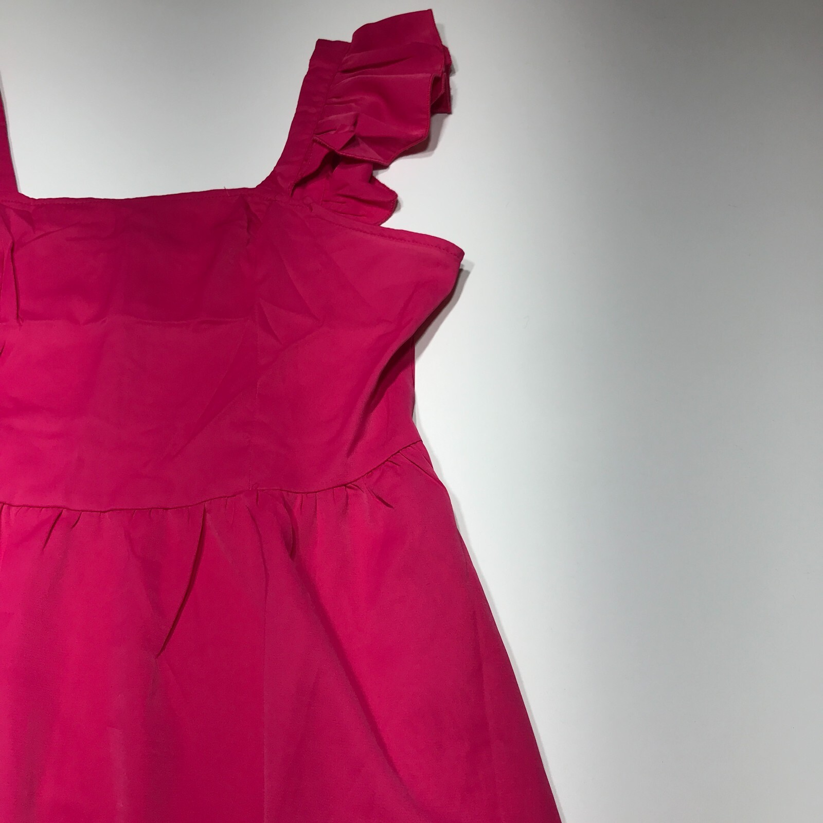 Unbranded Dress Womens Small** Pink Ruffled Strap High Waist Sundress Summer