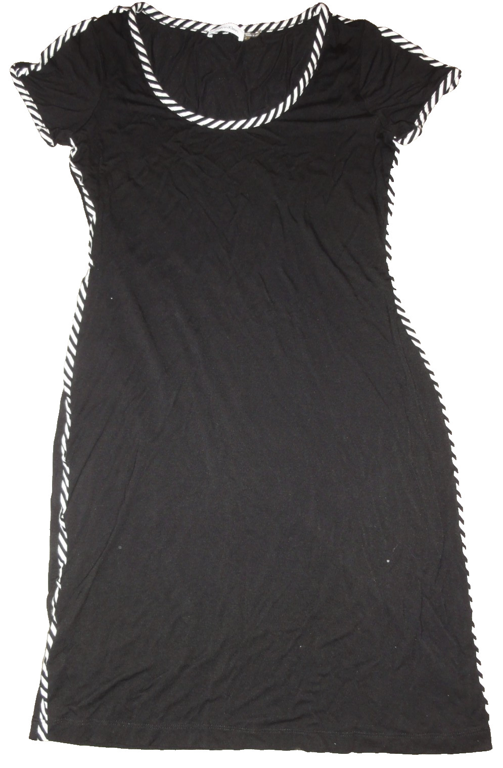 !LADIES CALVIN KLEIN BLACK & WHITE KNIT DRESS SIZE 6