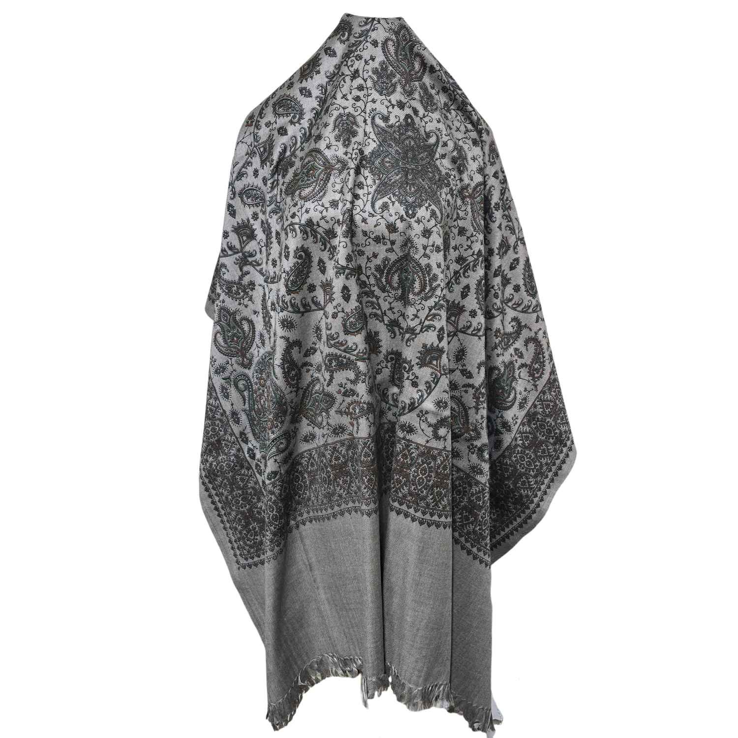 Super Thick Premium High Quality Kashmiri Embroidered Shawl Parna Chadar 700g