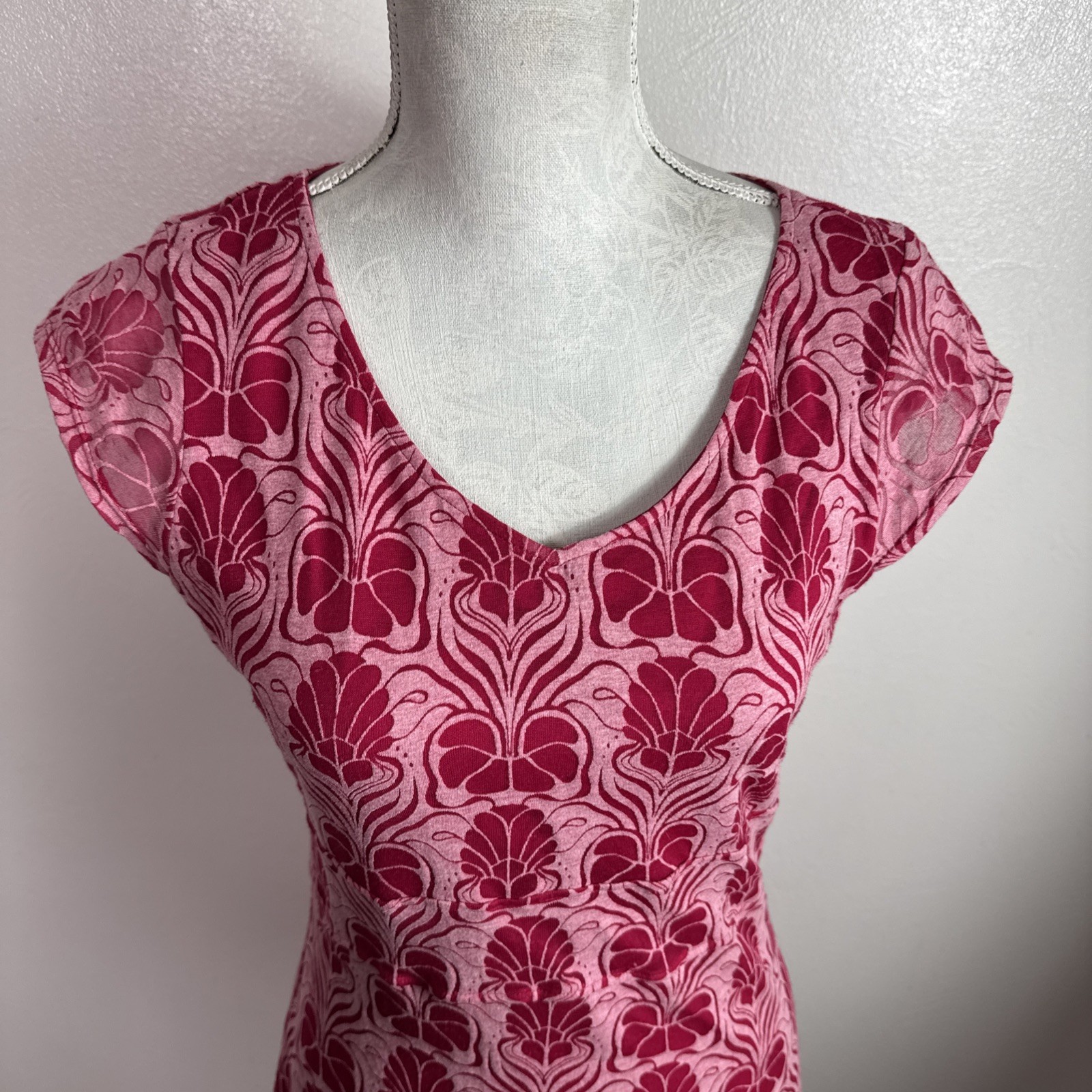 Merrell Women’s S Selectwick SS Active Dress Burnout Lined Pink EUC