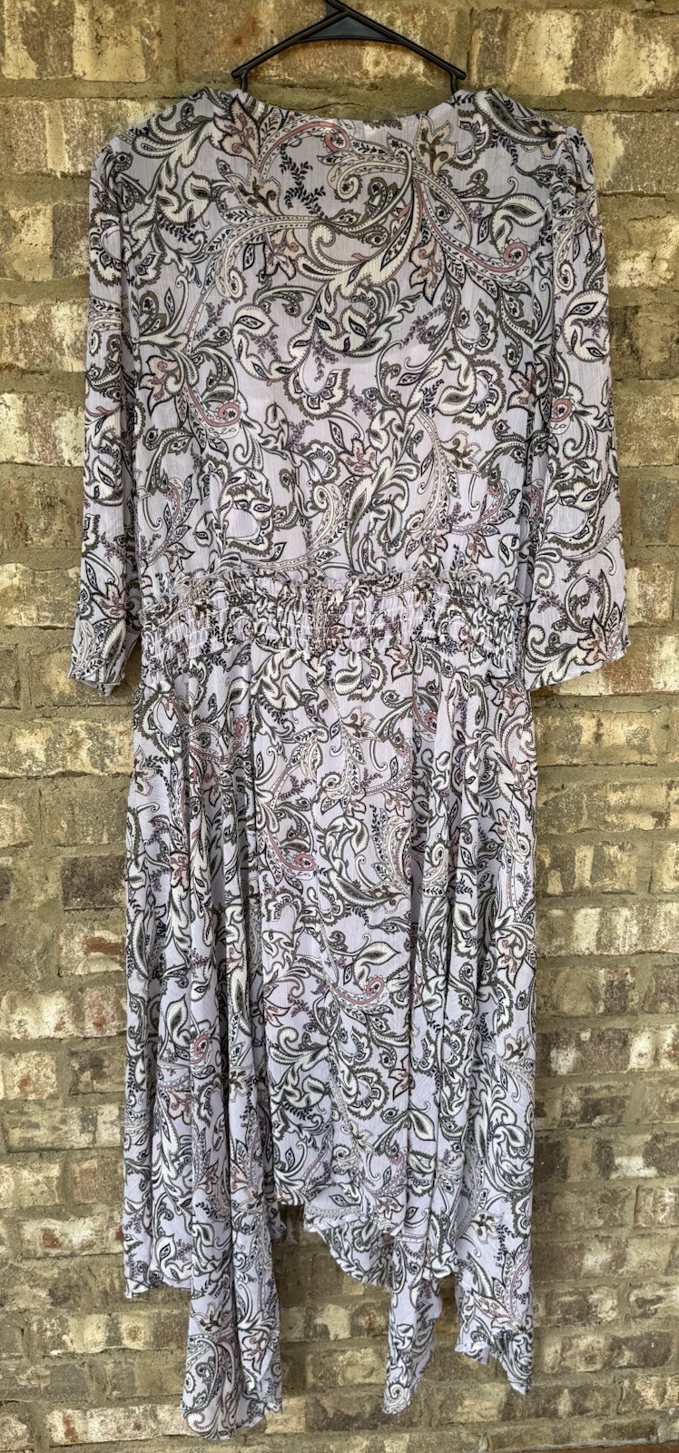 Cato Est 1946 Purple Paisley Floral High Low Dress Women’s Size 14/16W