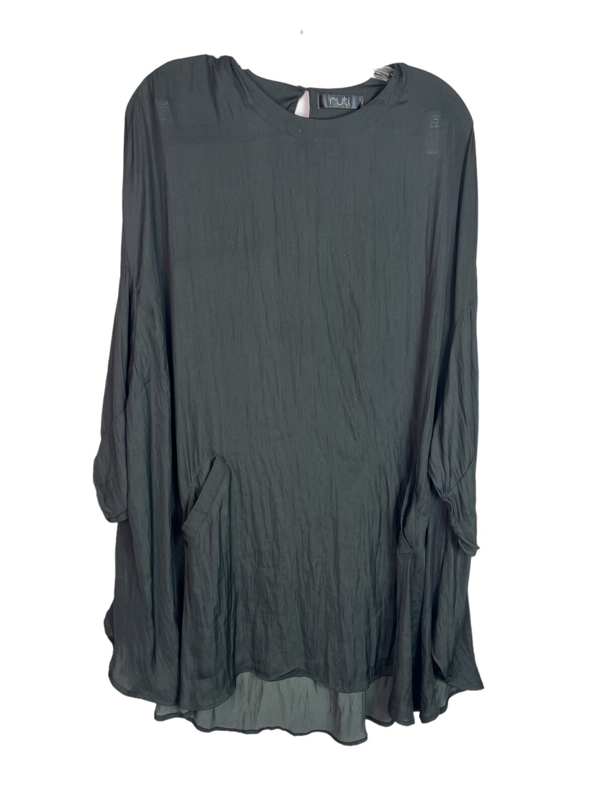 Ruti Israel Alambika Black LagenLook Dress Medium With Pockets