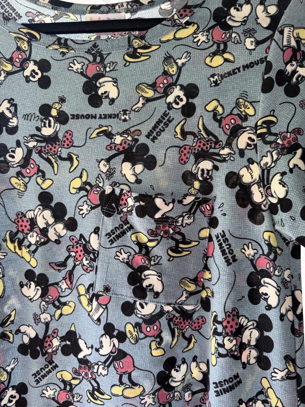 LuLaRoe Disney Carly Dress Mickey & Minnie Mouse Size S All Over Print