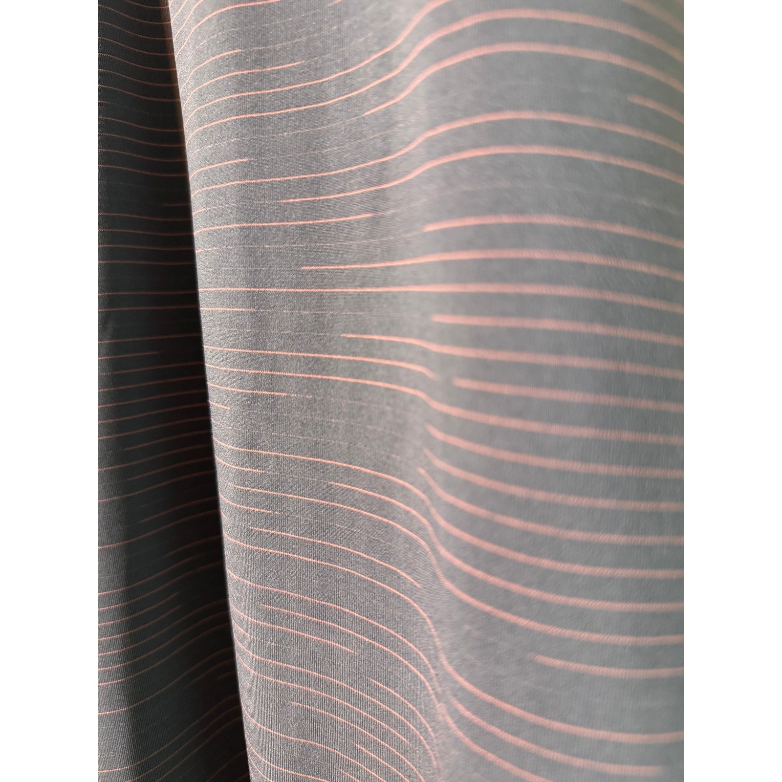 Prana Purple Striped Strappy Back Athletic Dress with Shelf Bra Womens Large