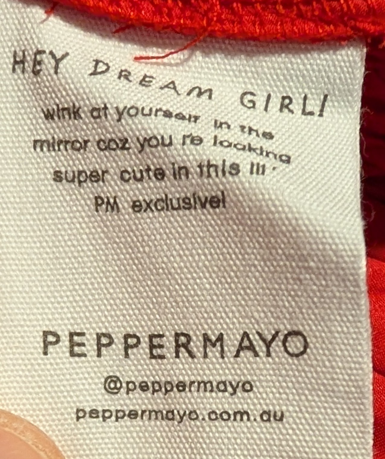Peppermayo Exclusive – Part Timer Ruched Mini Dress – Red – Size US 4 – NWT