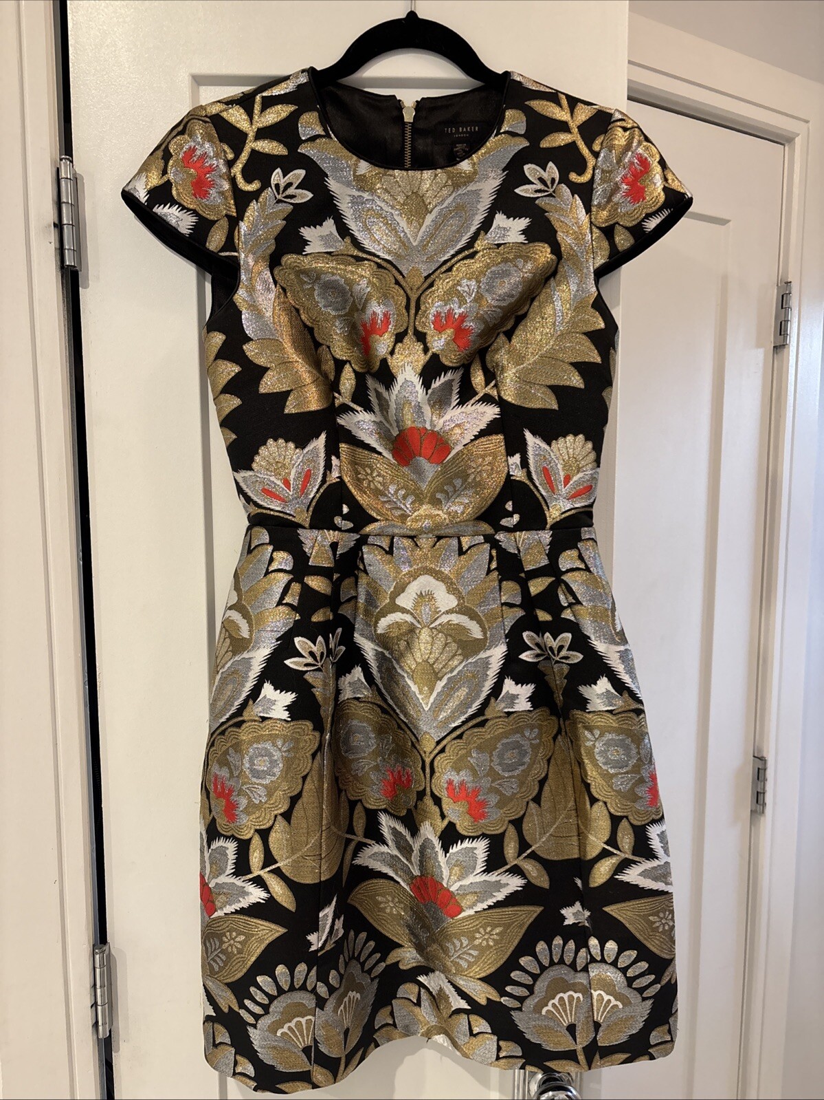 Ted Baker Metallic dress Size 1 (US 2-4)