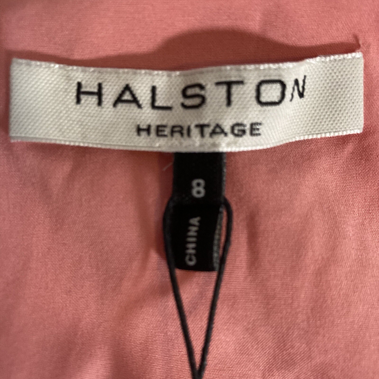 Halston Heritage Dress Womens 8 Parfait Pink Sequin T Back Shimmy Halter Party