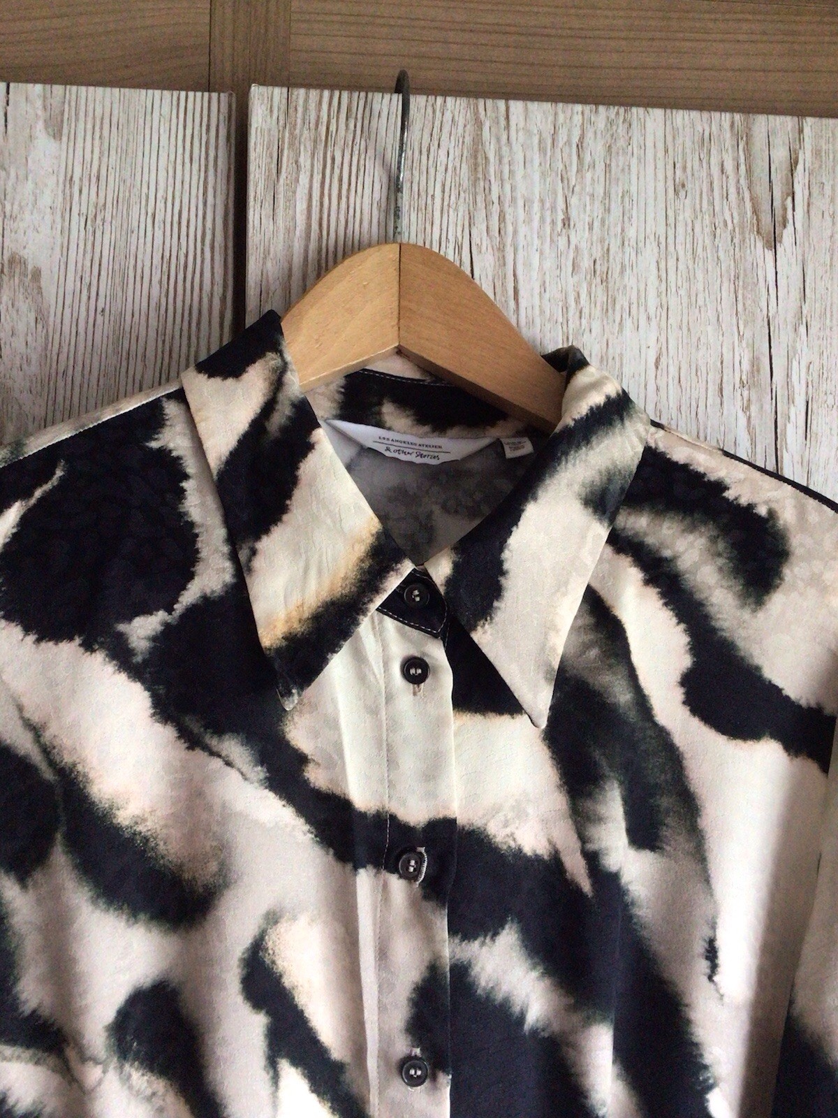 & Other Stories Animal Print Shirt Wrap MIDI Dress Size 36 Size 10
