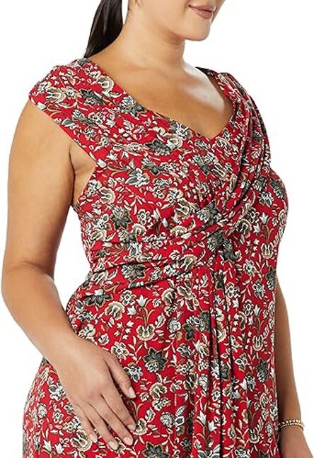Making the Cut S3 Ep5 Floral Sash Wrapped Midi Dress Jeanette Inspired XL, NWT