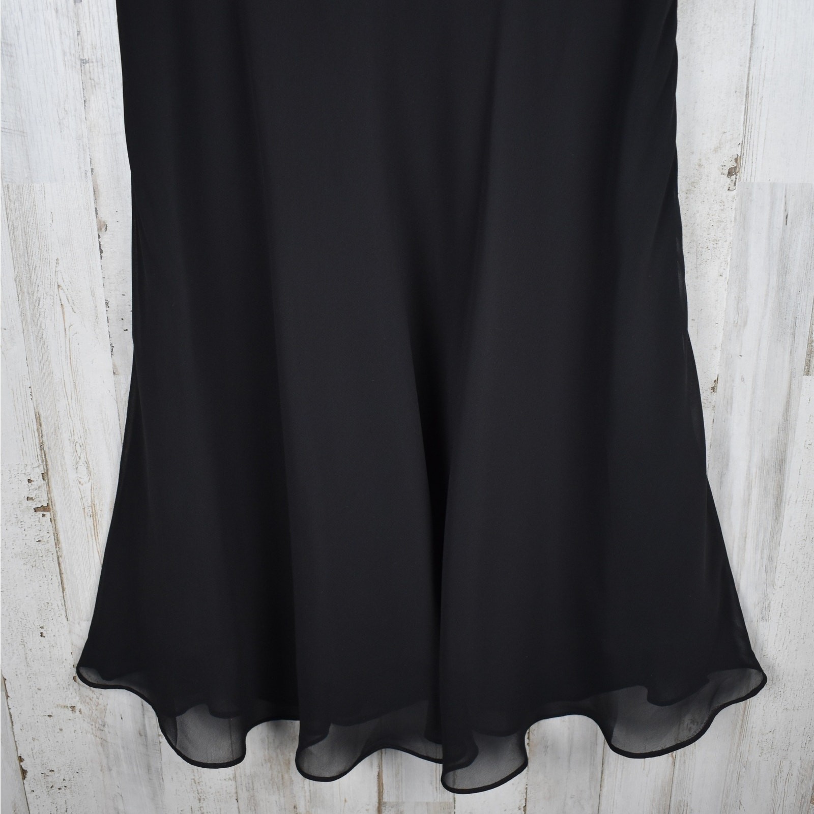 Vintage Black Beaded Sleeveless Formal Dress Women’s 6 Petite Whimsigoth Prom