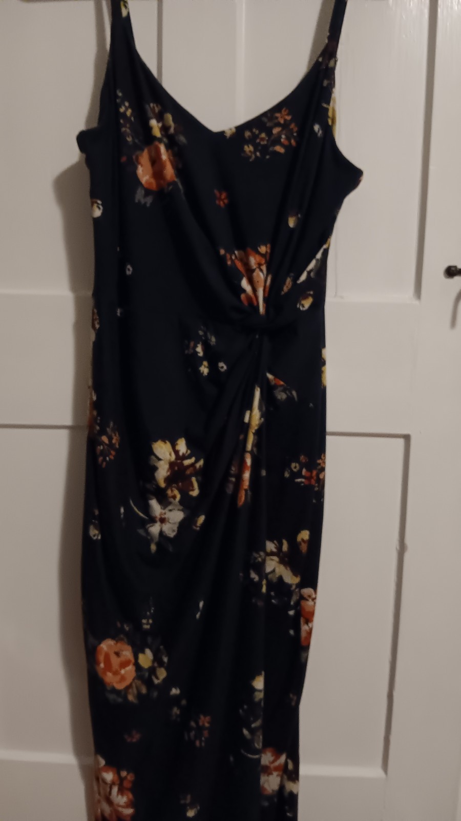 Nine Britton Vivienne Knit Fitted Midi Dress L | Navy, Never Worn