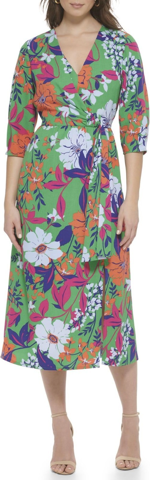 Kensie Women’s Dress Printed,Green Multi, New with Tags!