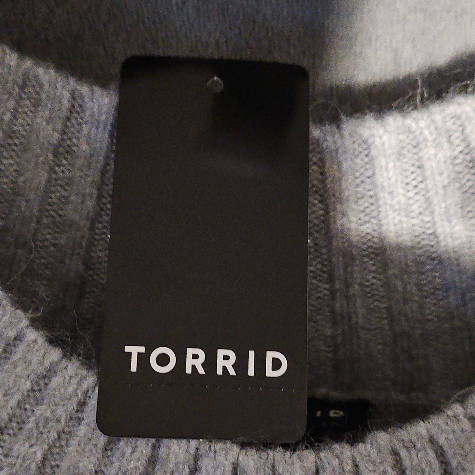 TORRID Mock Neck Sweater Dress Striped Gray Long Sleeve Women’s Size 3 / 3X