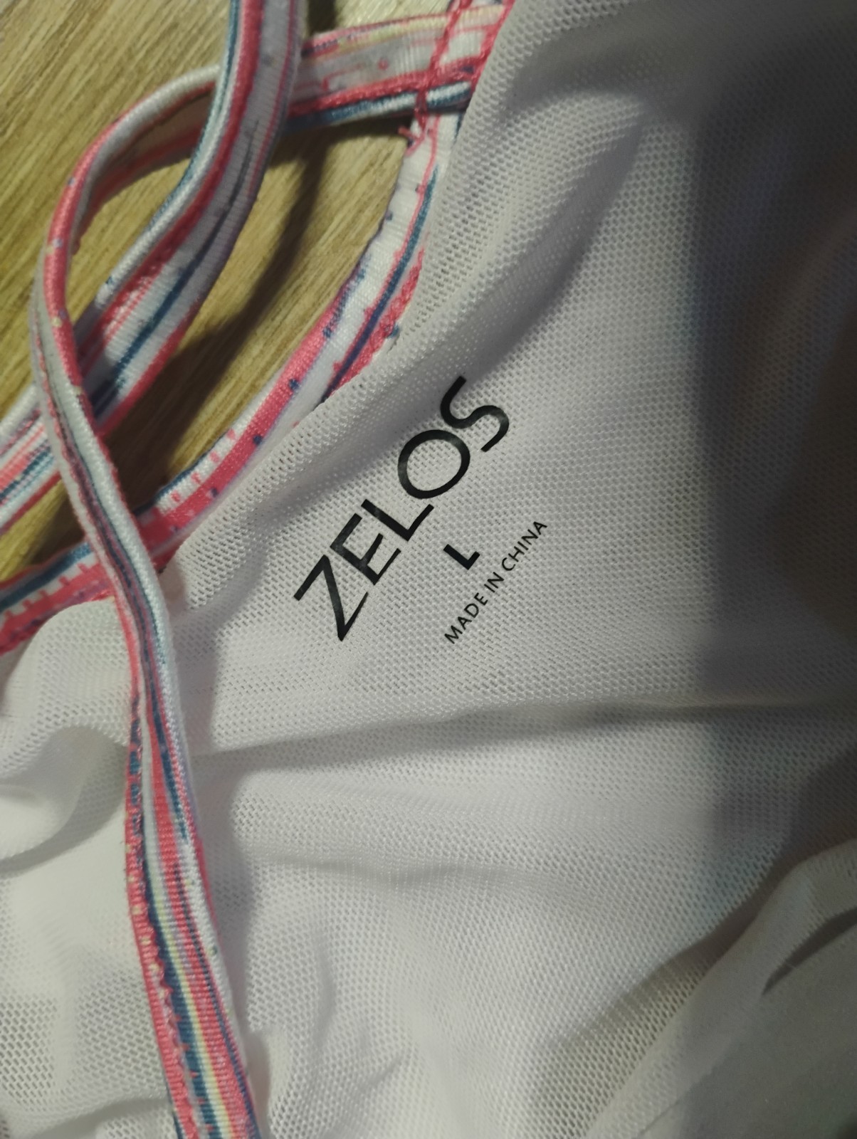 Zelos Sport Tank Dress, Built in Support Bra & Short, Soft Stretch Size L