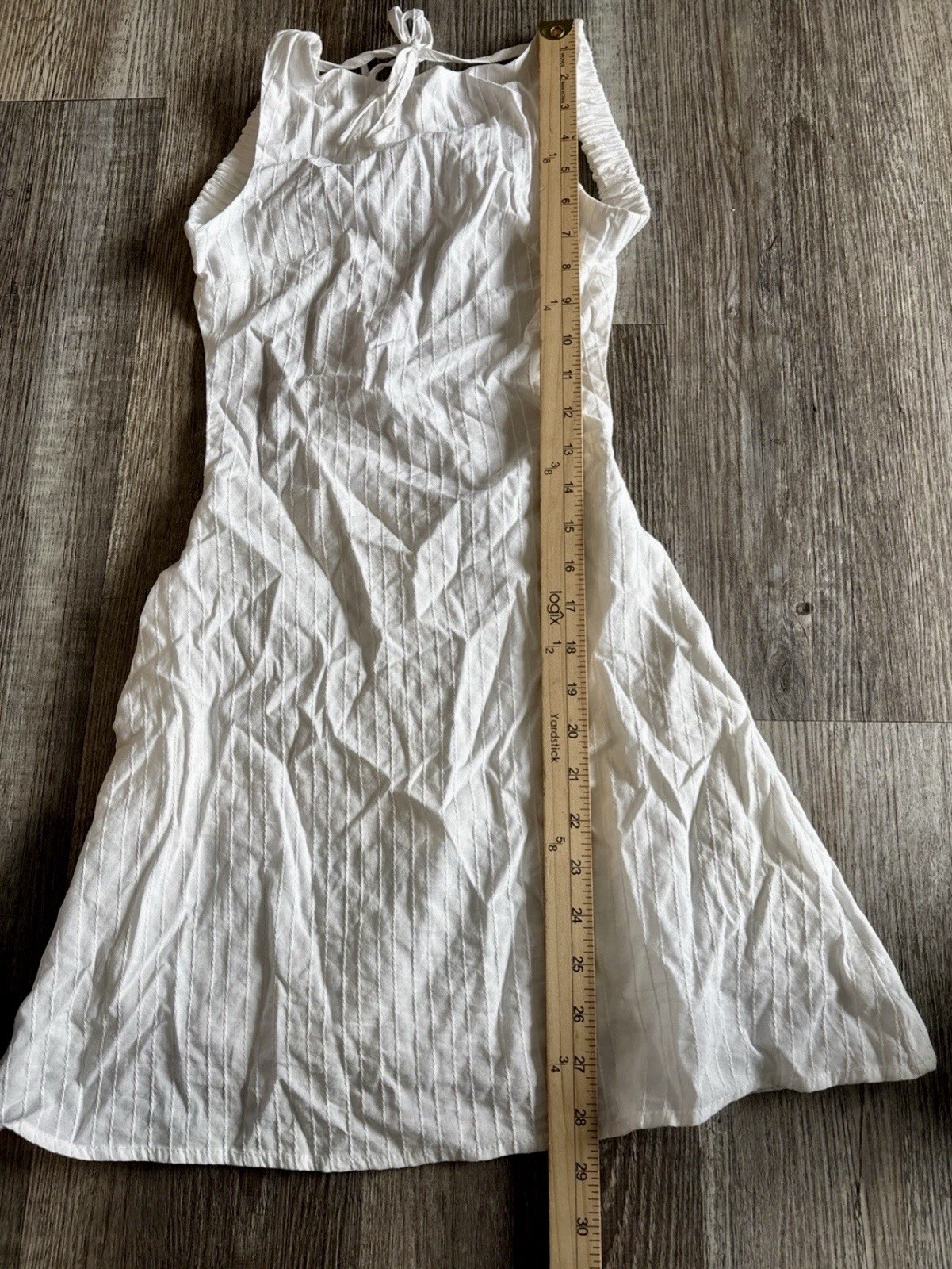 Princess Polly Swoon White Open Back Cotton Mini Dress Size 0 NWT $65