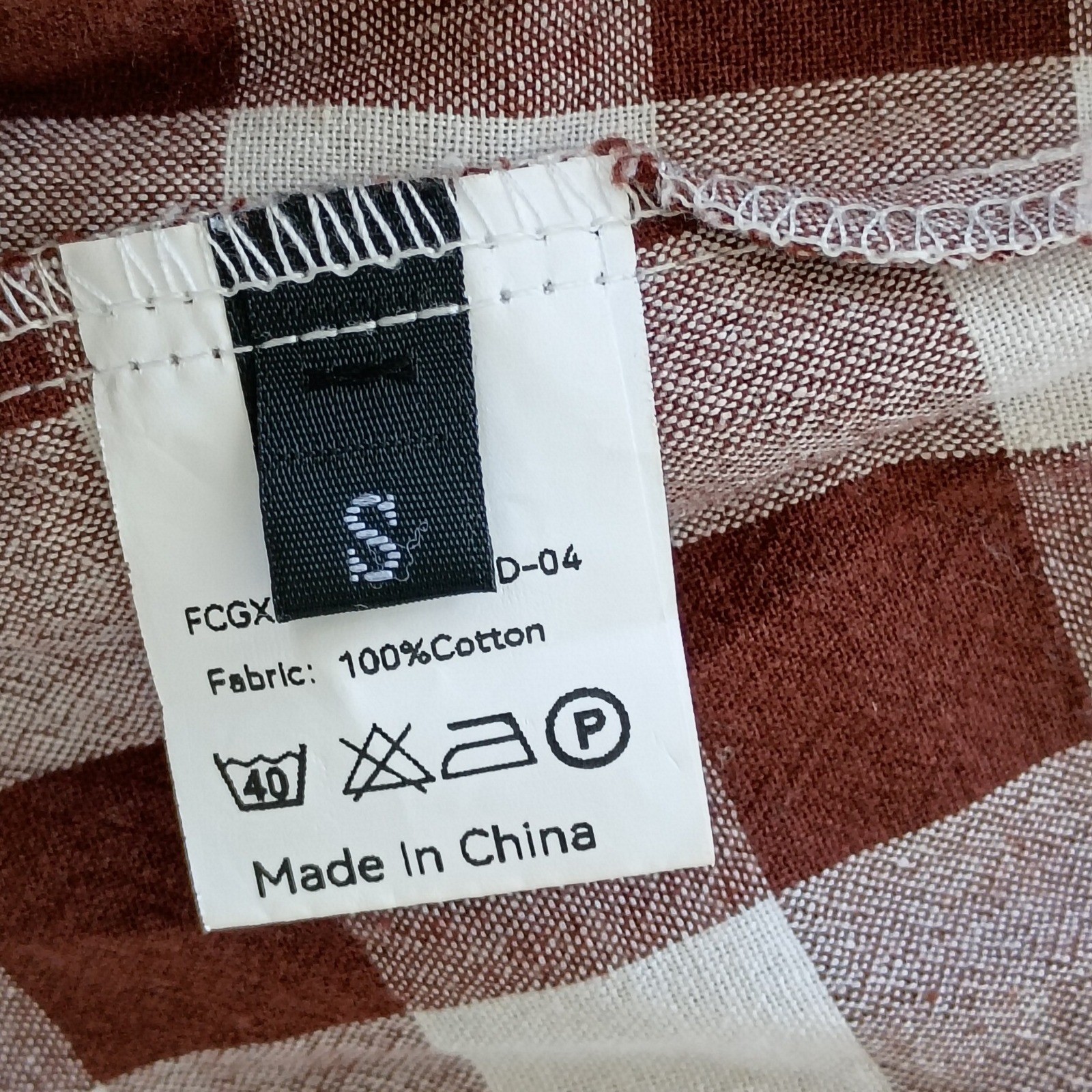NWT Chartou Gingham Cottagecore Cotton Shirt Dress Midi Button Front Peasant S