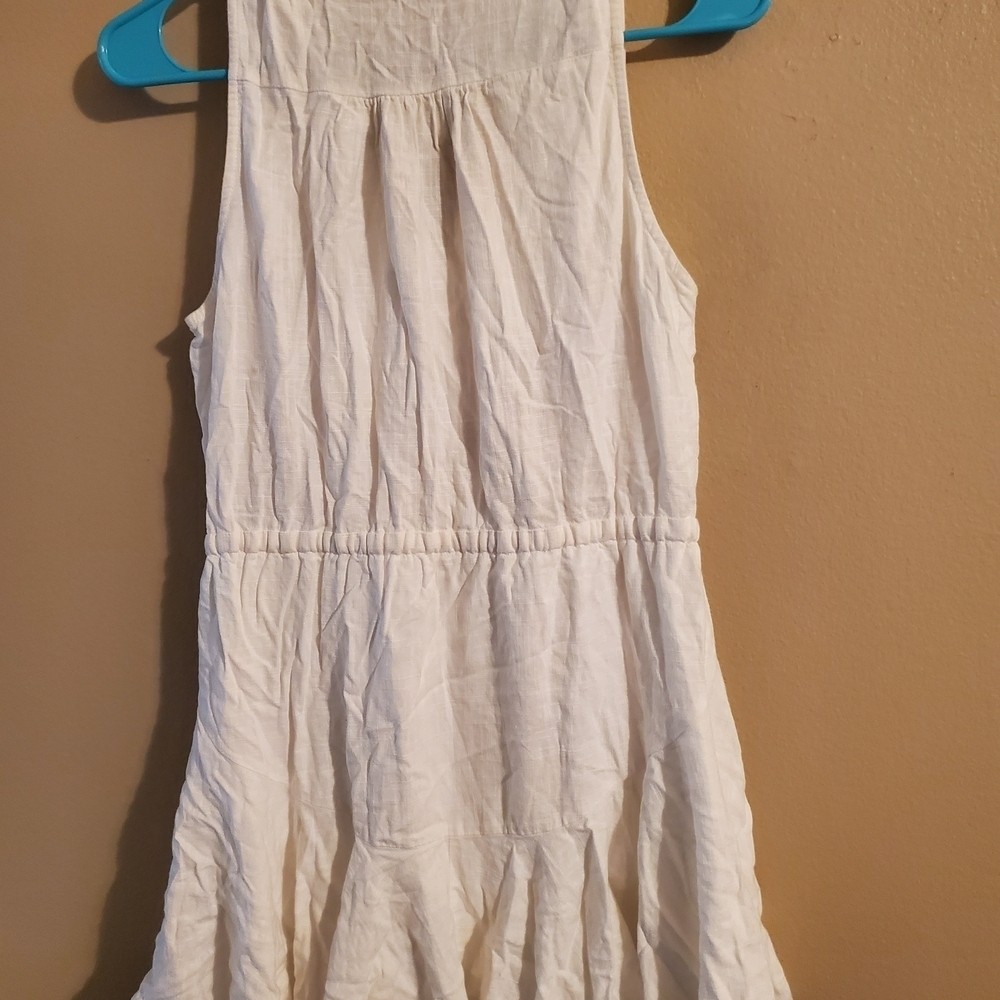 Source Unknown Cream Sleeveless Dress Lined