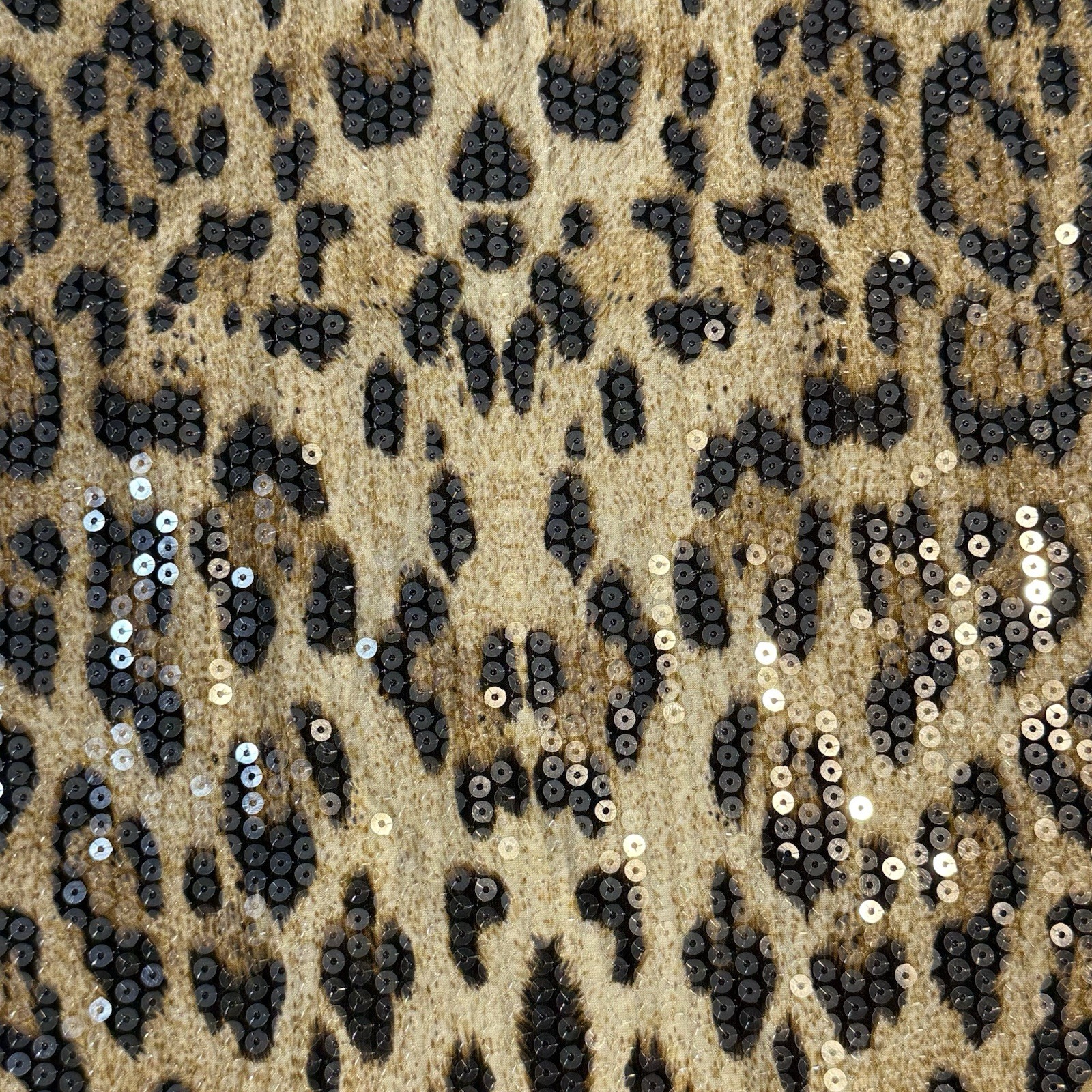 NWT- Women’s “PRESS Dress” Leopard Print Sequins Mini Dress-Sleeveless. Festival