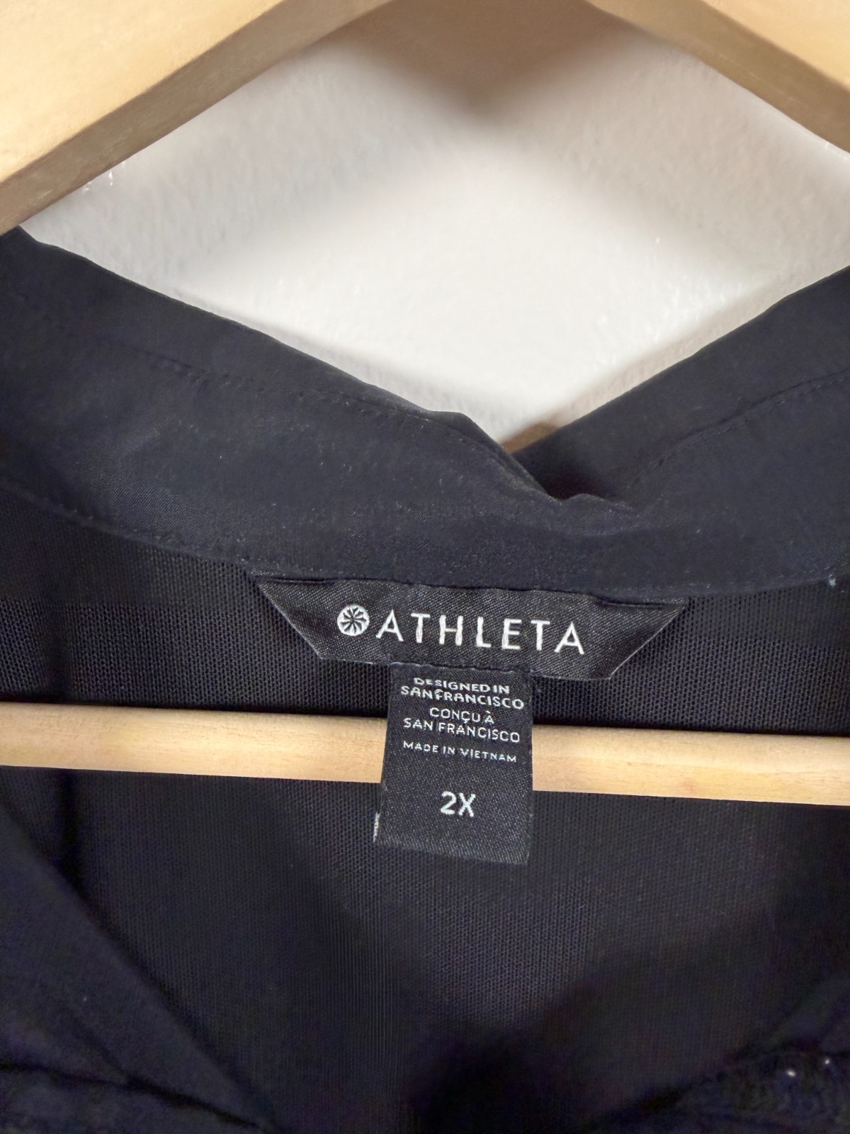 Athleta Topspin Dress Size 2X Black Travel Athleisure Active Sporty Casual