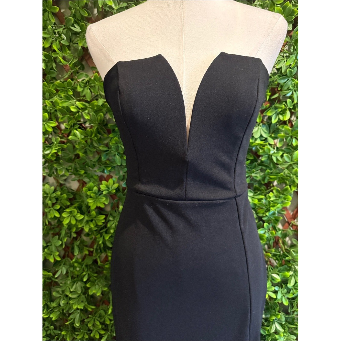 Dedicated to Glamour Black Strapless Maxi Dress