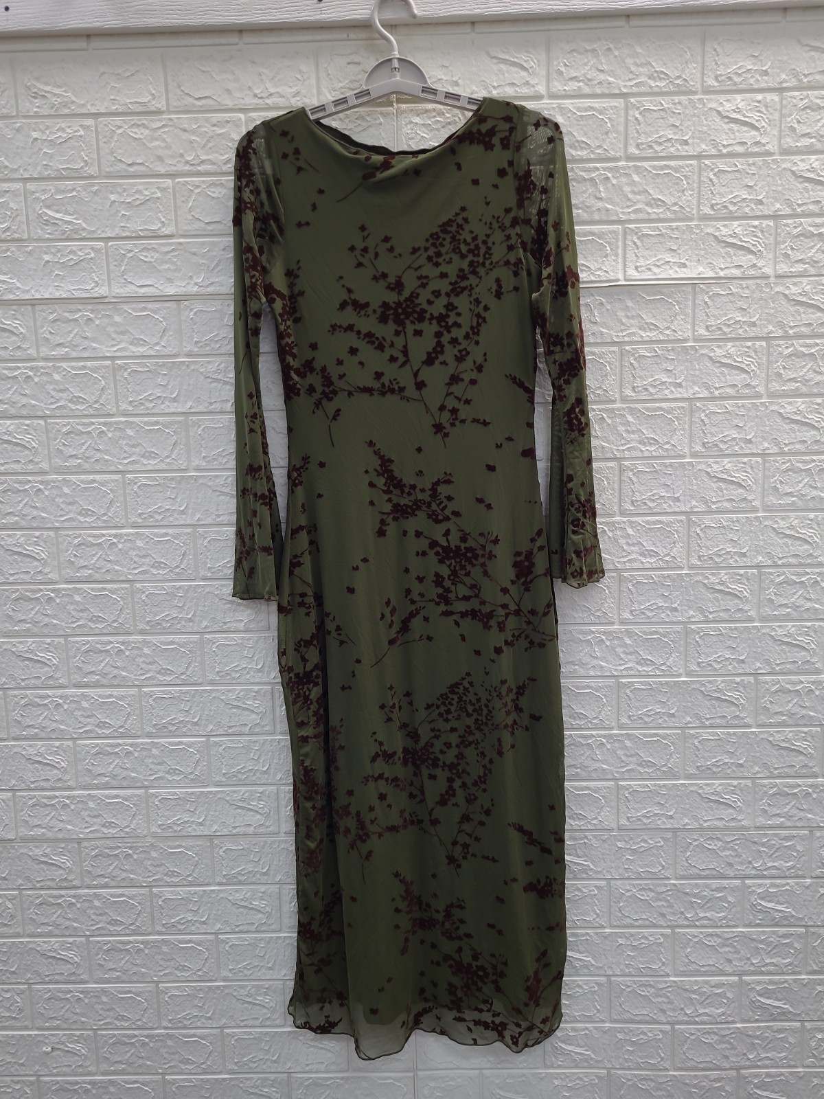 New Disturbia Jael Flocked Devoré Midi Dress Women’s US Size 6