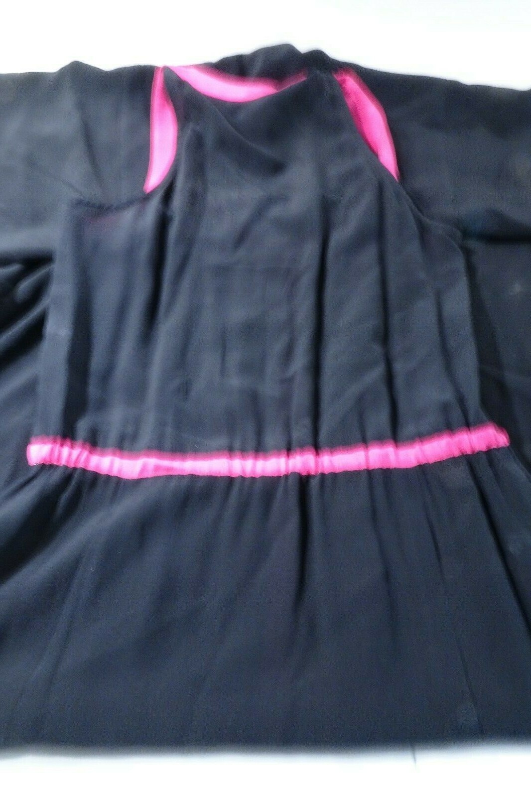 Oonagh by Nanette Lepore Hudson colourblock black neon pink Maxi Dress 0 IRRG