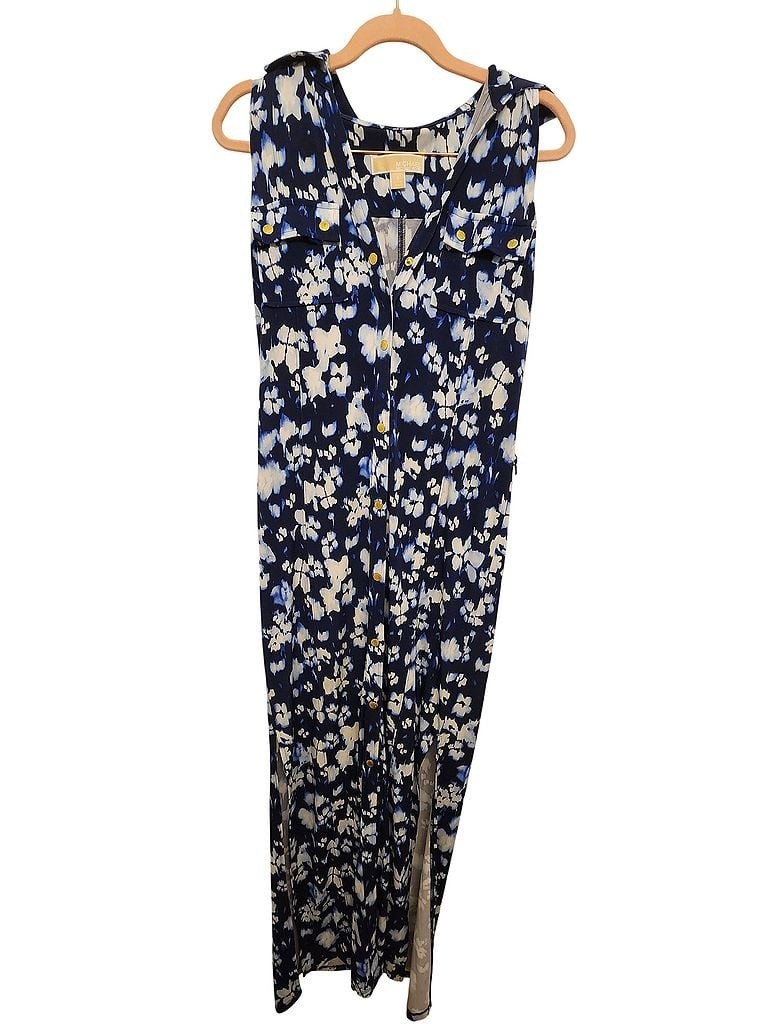 Michael Kors Floral Dress, Splits on Each Side,