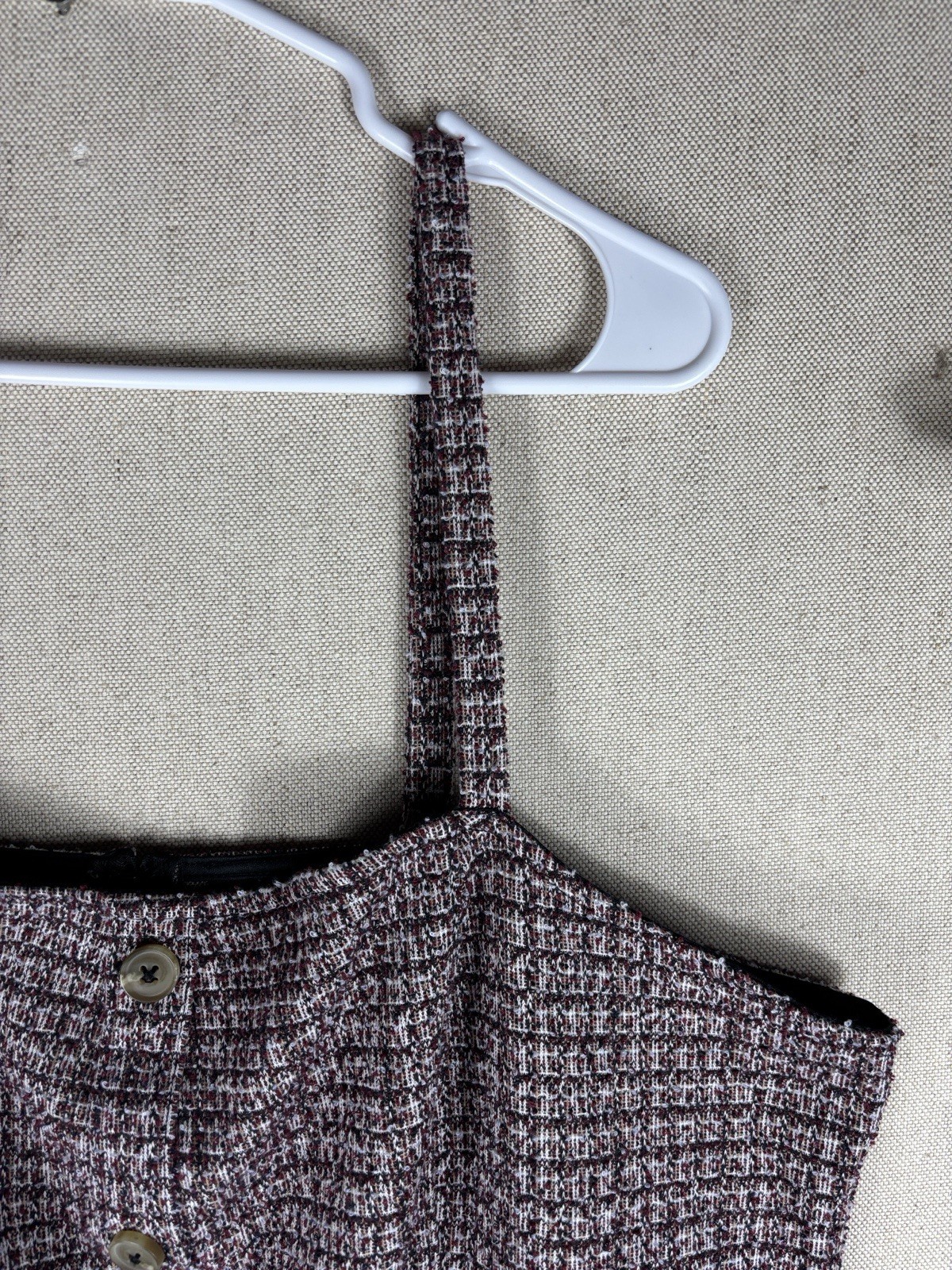 Lane Bryant Purple Tweed Button-Front Dress 18/20