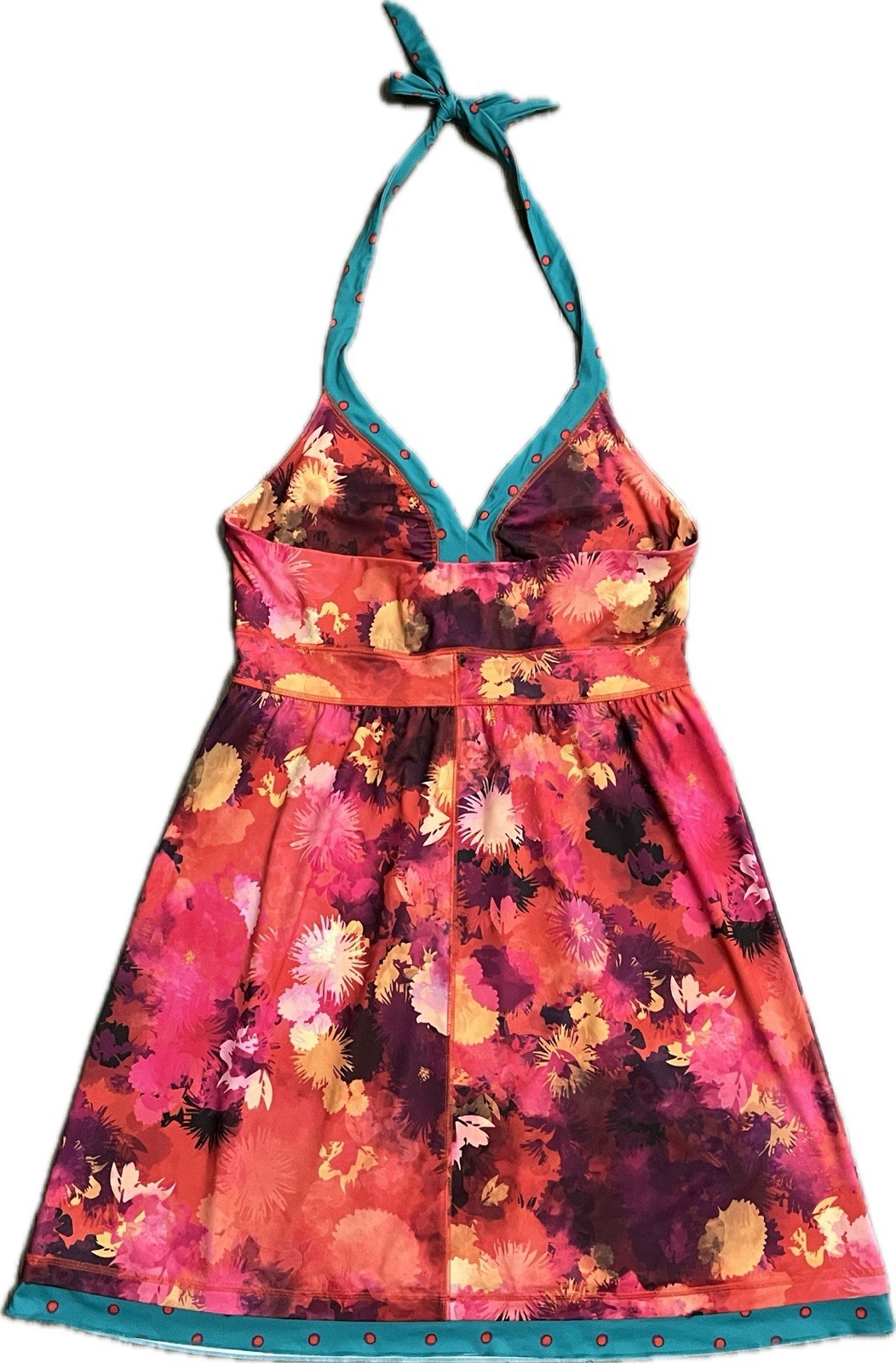 Floral Halter Sundress Fit & Flare Size L The North Face Spring Summer Tropical