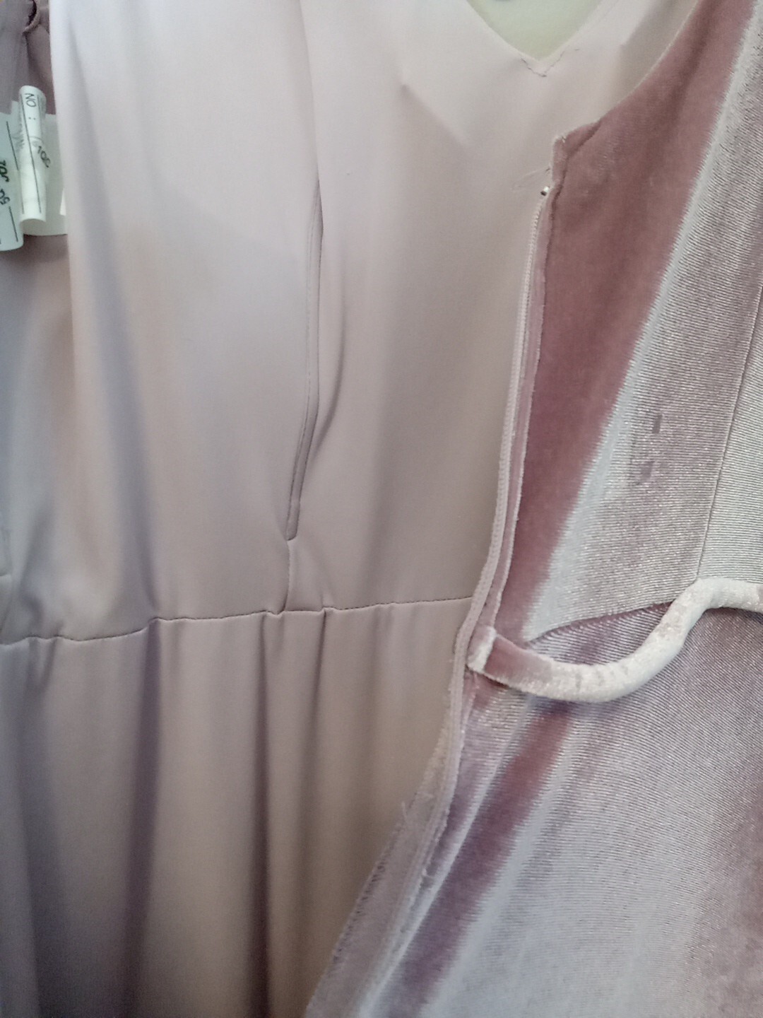 morilee madeline gardner Desert Rose Stretch Velvet Zip Back dress Size 14