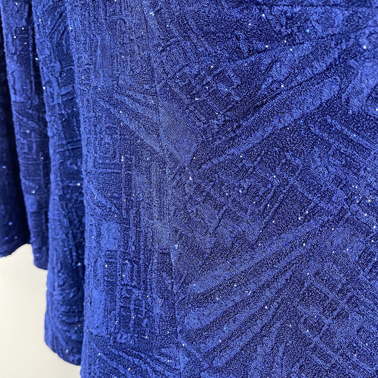 Alex Evenings Glitter Chiffon Gown 2 PC Dress NWT 10P Blue Jacket Special Event