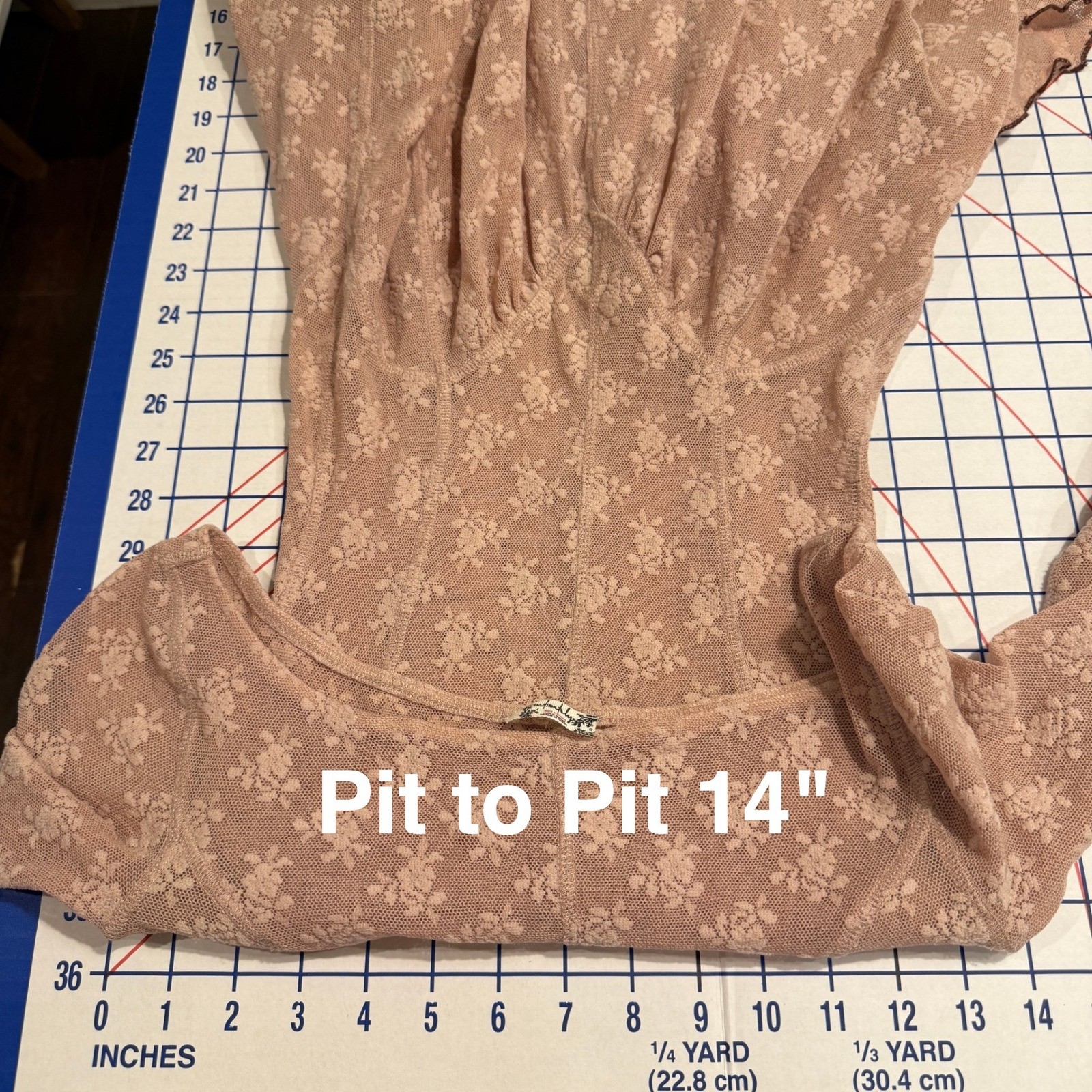 Intimately Free People Dial For Drama Slip Dress XS Pink Floral Lace Fairycore