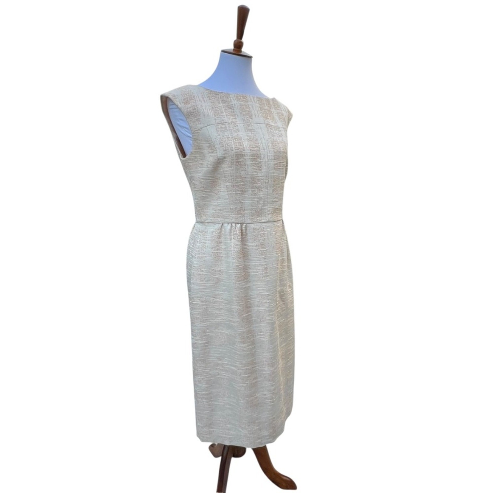 Tory Burch 10 Dress Minimalist Medium Retro Large Classic 60s Jacquard $428