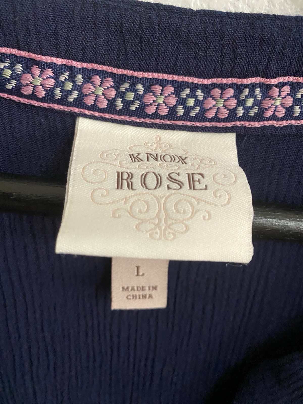 Knox Rose Crinkle Crepe Button Front Navy Blue Tank Dress L V-neck Excellent L31