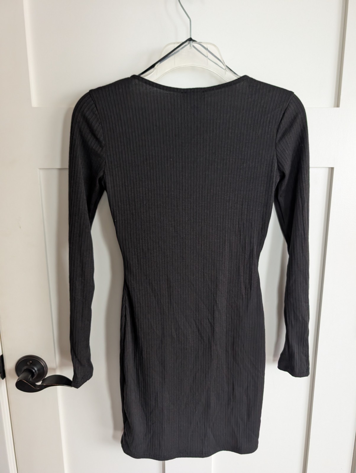 NWT True Religion Womens M Black Rib Corset Dress Bodycon Mini Micro $99NEW Club