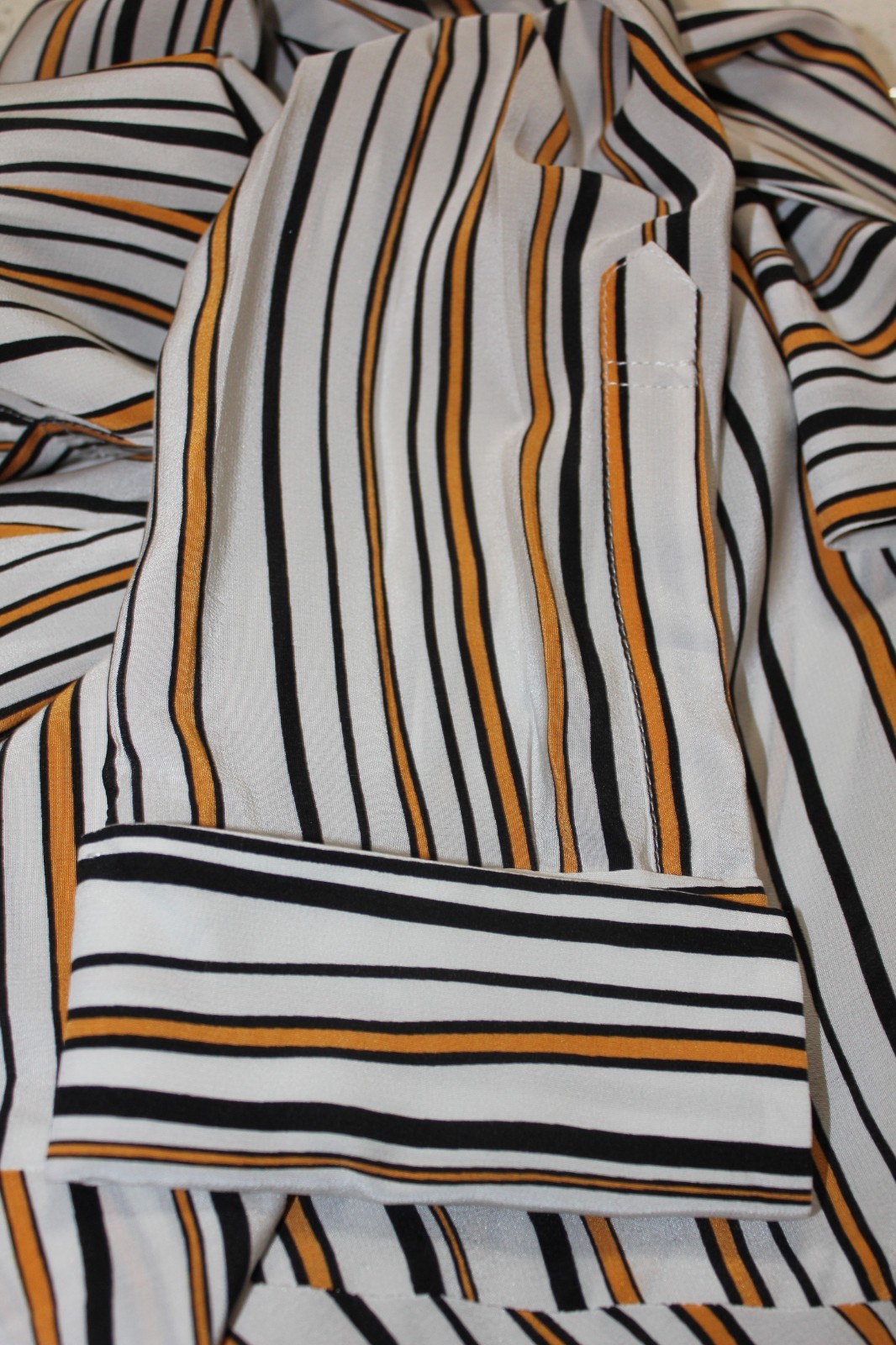 Dorothee Schumacher SatinDress Mock Neck Tiered Midi Luxury Designer SZ Medium