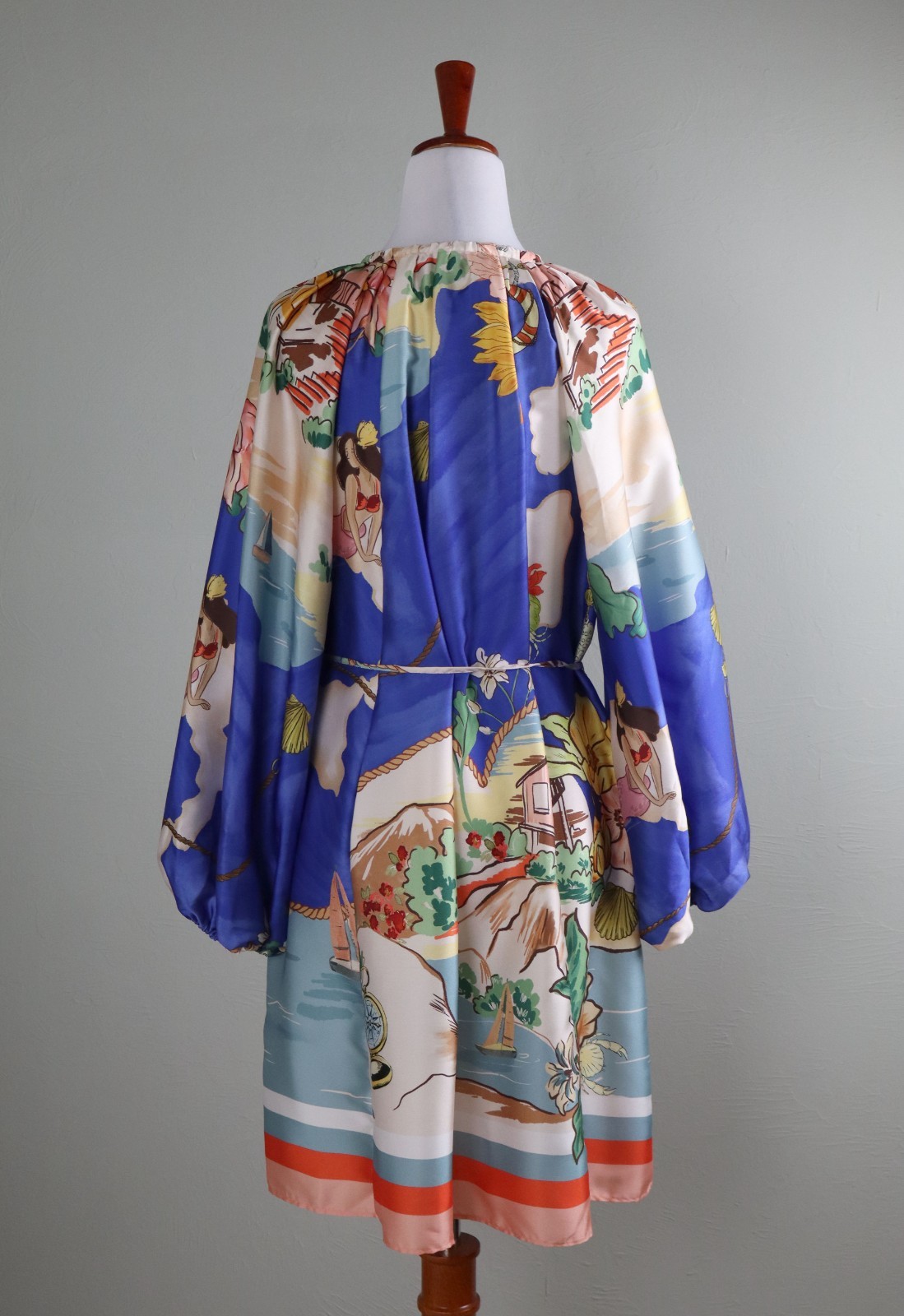 ANTONIO MELANI NWT $199 Raffaella Shift Dress in Sea La Vie Map Print Size XS