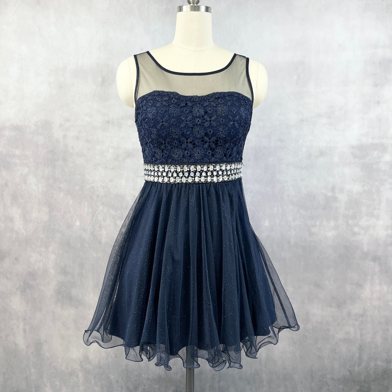 My Michelle Womens Dress Size 9 Coquette Prom Party Sparkle Tulle Y2K Fairy HOCO