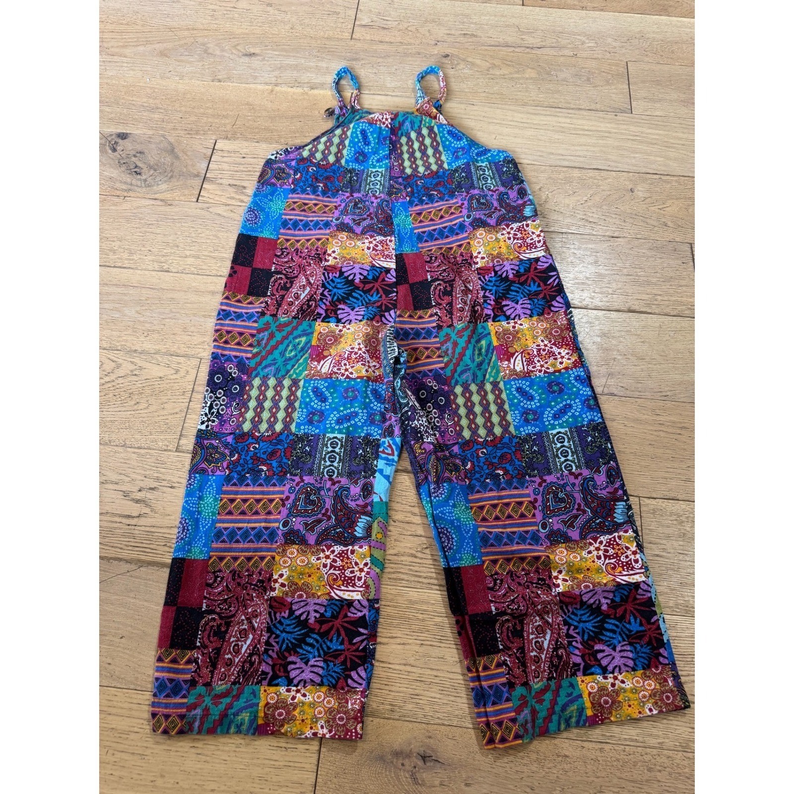 Boho Patchwork Romper Bohemian Hippie Festival Summer (724)