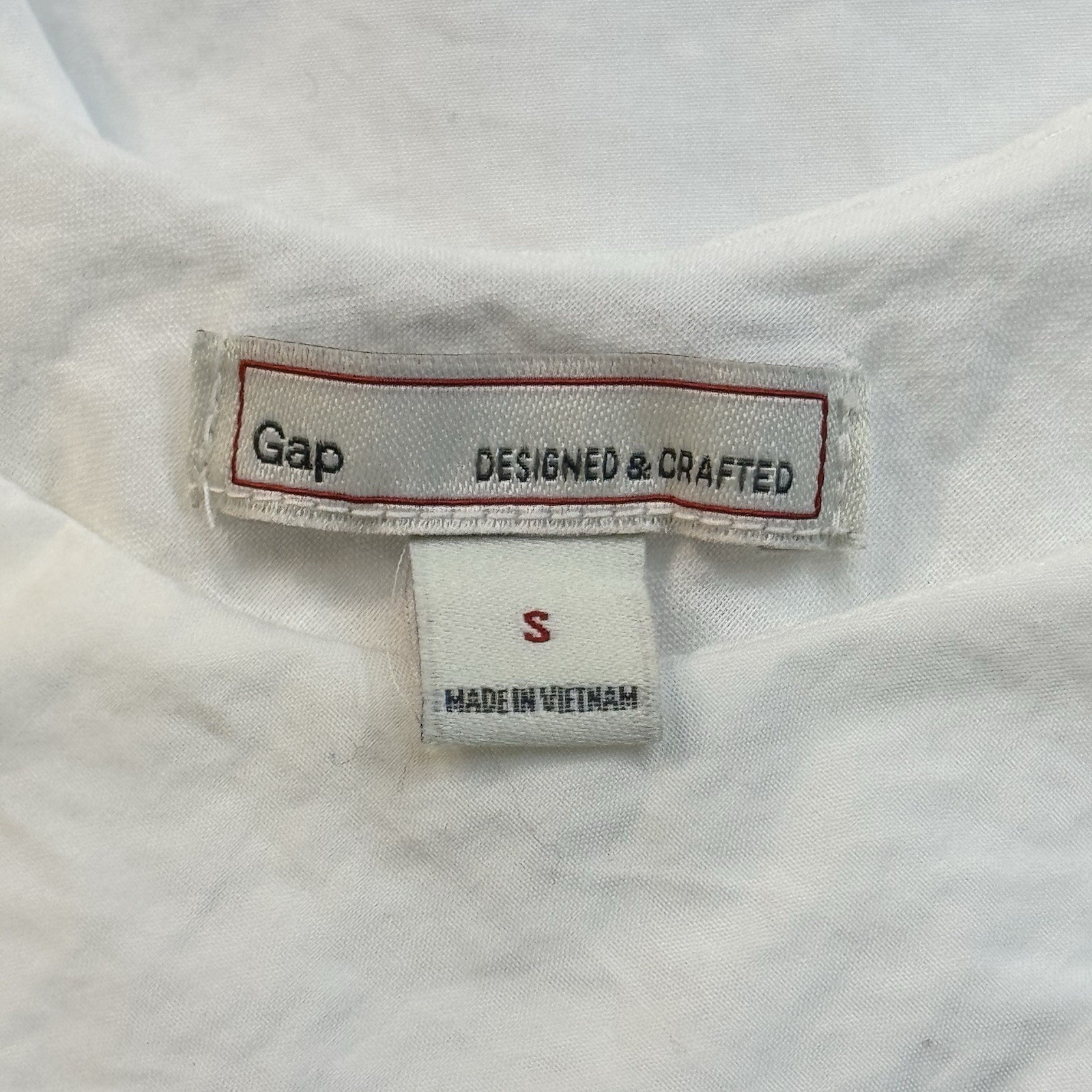 Gap Designed & Crafted White Cotton Midi Sundress A-Line Size S 1529