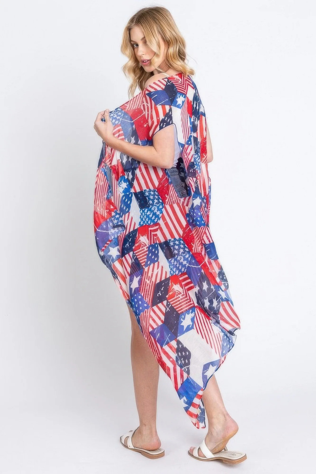 American Flag Multi Pattern Vest