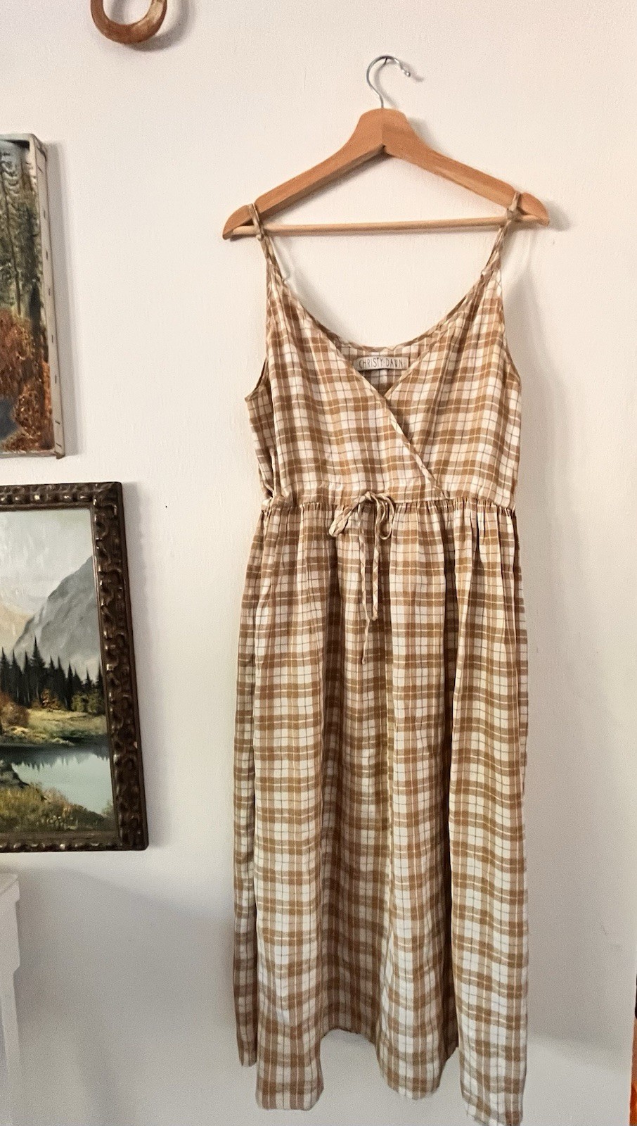 christy dawn plaid deadstock dress