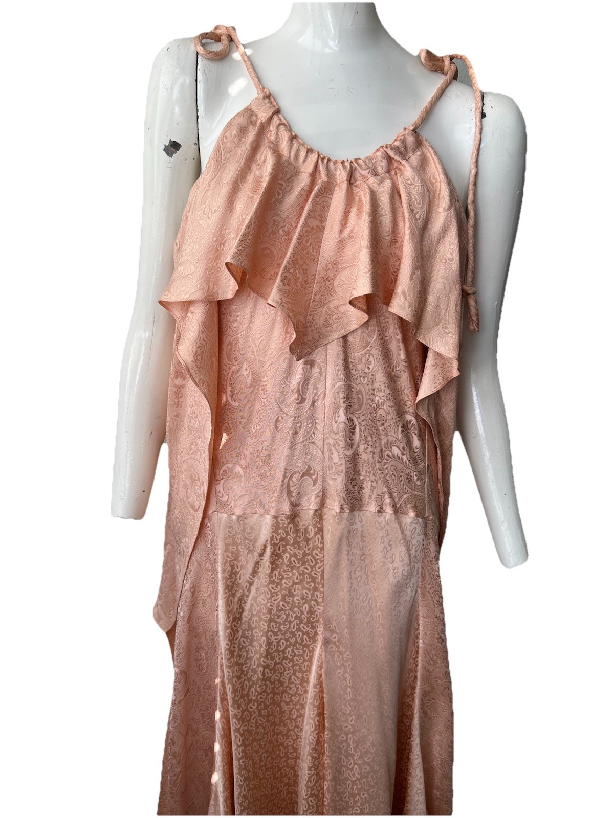 CHLOÉ 100% SILK JacquaRD Maxi dress – MADE IN FRANCE- 42
