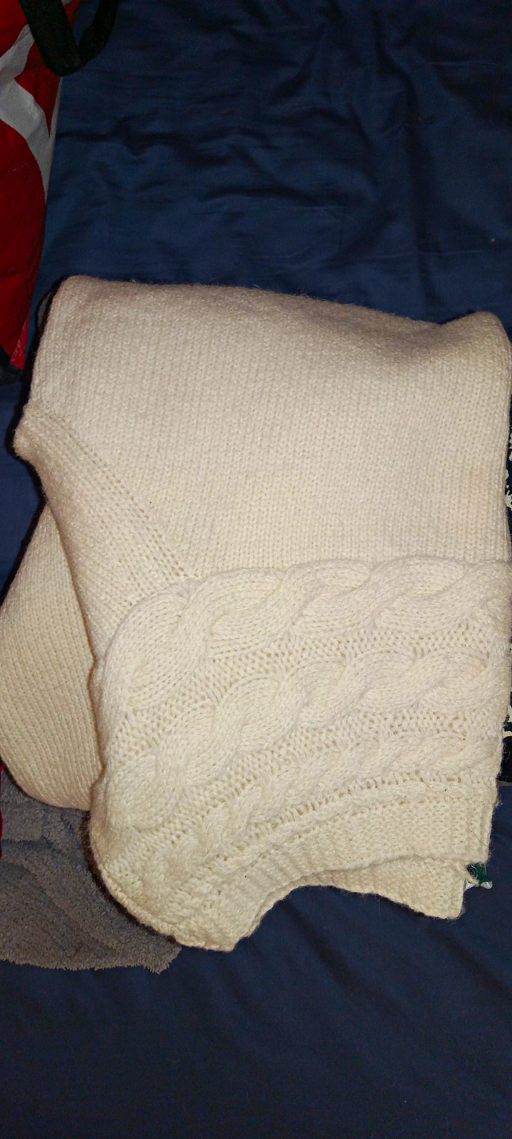 White Cable Knit Dress Label Ralph Lauren