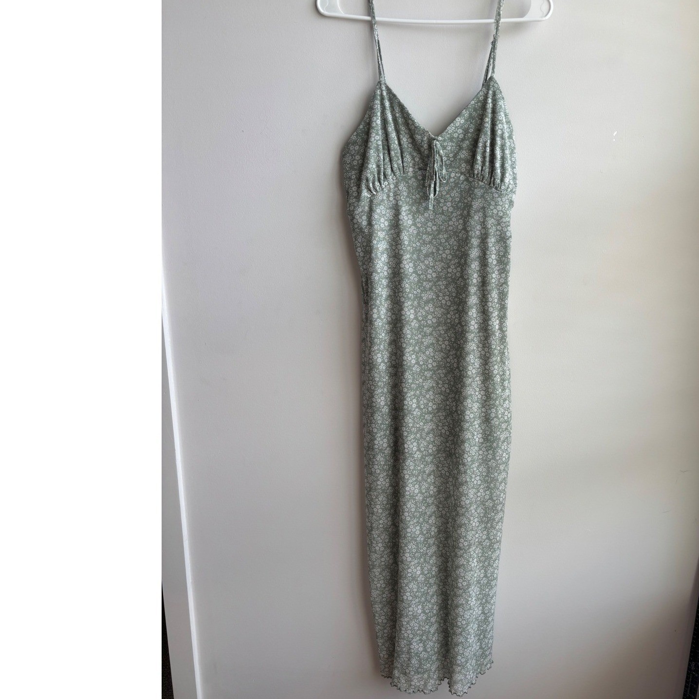 Ultra Flirt Green Floral Midi Dress Womens XL