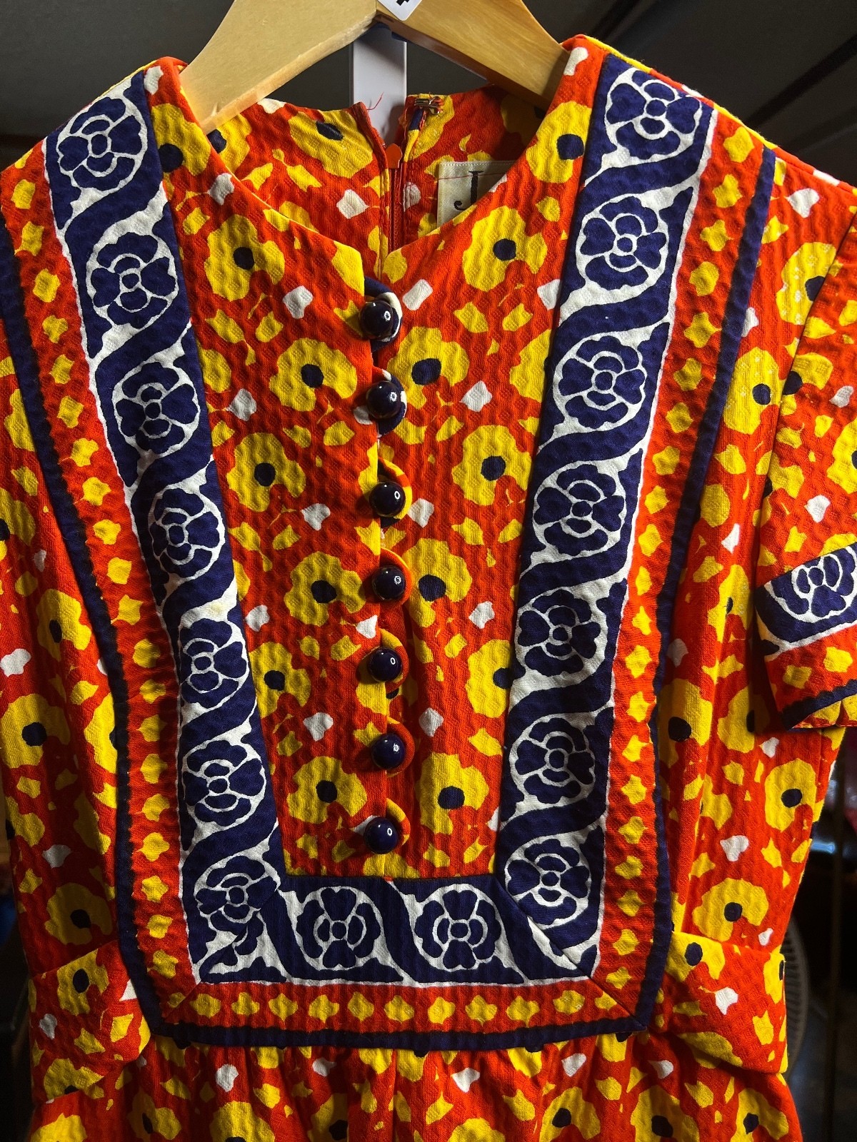 Vintage 70’s Retro Floral Midi-S