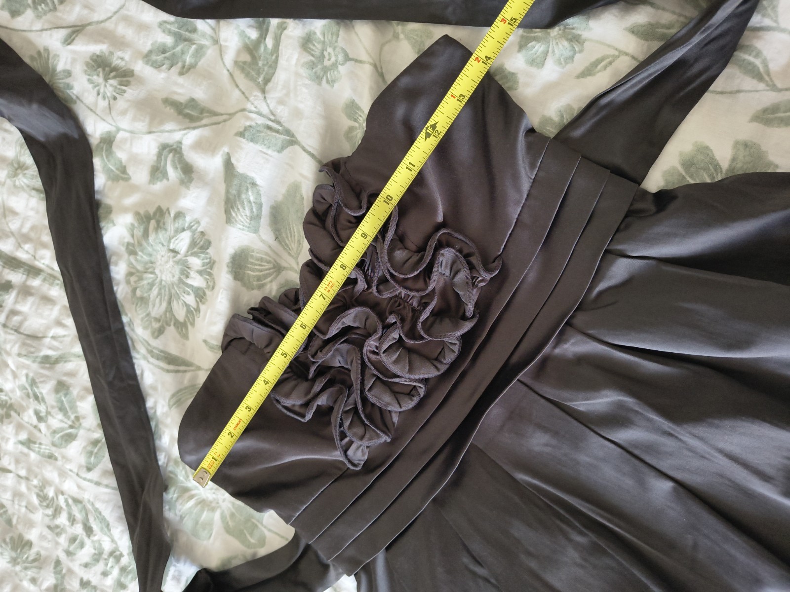 Have & Have Graphite Strapless Homecoming Dress Size S Rosette